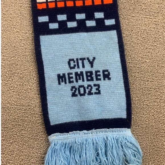 NYCFC New York City Football Club Winter Scarf Blue 2023 City Member Knit Fringe - Picture 4 of 8